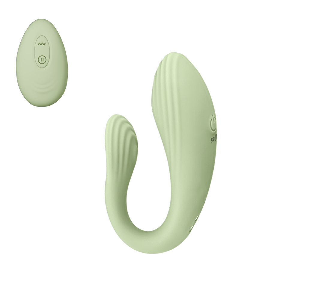 Wearable couple vibrator with remote